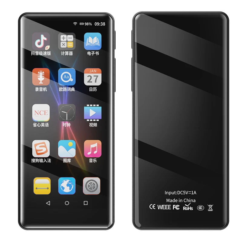 Новый M200 WiFi Android MP4 плеер Bluetooth5.0 полный сенсорный экран 3,5 дюймов 16 Гб аудио плеер с динамиком, FM, электронная книга, рекордер, видео
Новый M200 WiFi Android MP4 плеер Bluetooth5.0 полный сенсорный экран 3,5 дюймов 16 Гб аудио плеер с динамиком, FM, электронная книга, рекордер, видео