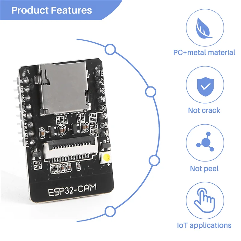 WiFi Bluetooth Dual Mode Camera IOT Kits Development Board Esp32 with Camera ESP32-CAM OV2640 Esp32
WiFi Bluetooth Dual Mode Camera IOT Kits Development Board Esp32 with Camera ESP32-CAM OV2640 Esp32