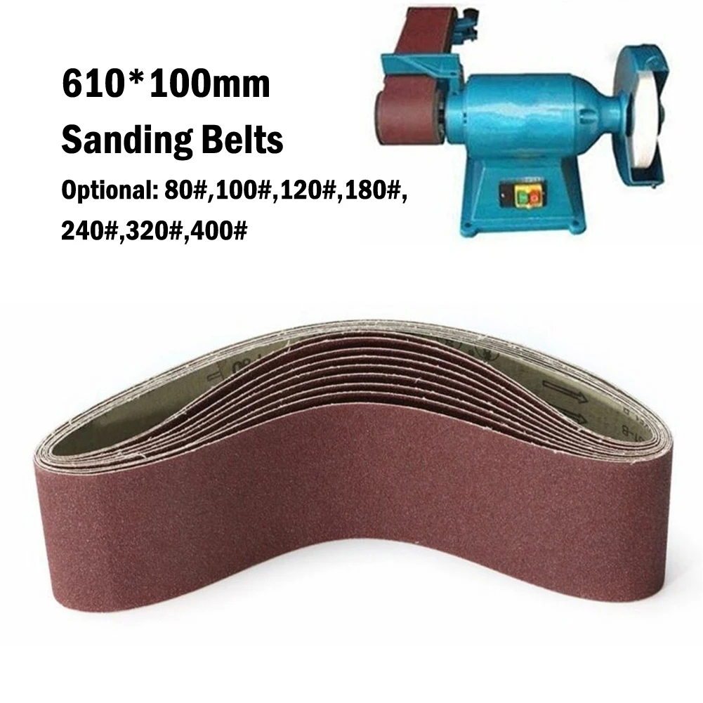 Sanding Belts 610×100mm 80-400Grit Wood Soft Metal Polishing Sandpaper Abrasive Bands For Belt Sander Abrasive Tool
Sanding Belts 610×100mm 80-400Grit Wood Soft Metal Polishing Sandpaper Abrasive Bands For Belt Sander Abrasive Tool
