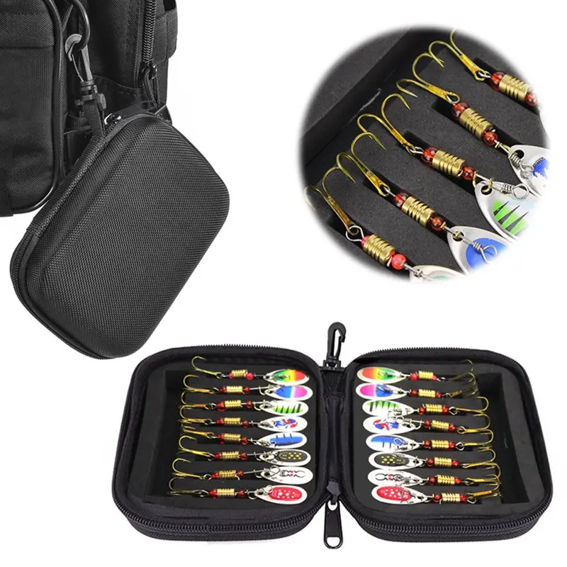 Fantastic Metal Fishing Spoons Baits Set for Trout Bass Casting Spinner Fishing Bait with Portable Storage Bag Case. 
Fantastic Metal Fishing Spoons Baits Set for Trout Bass Casting Spinner Fishing Bait with Portable Storage Bag Case.