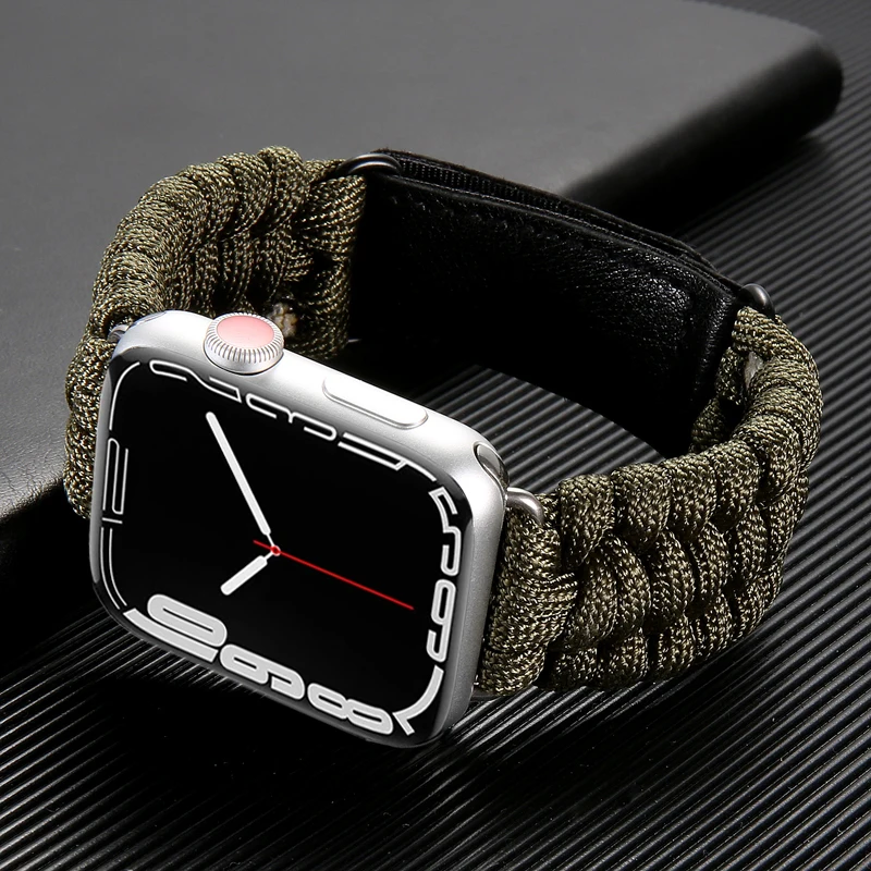 Nylon+leather braid loop for apple watch band 7 6 5 4 SE 38 42mm strap for iwatch series 40 44 41 45mm sports elastic wristband
Nylon+leather braid loop for apple watch band 7 6 5 4 SE 38 42mm strap for iwatch series 40 44 41 45mm sports elastic wristband