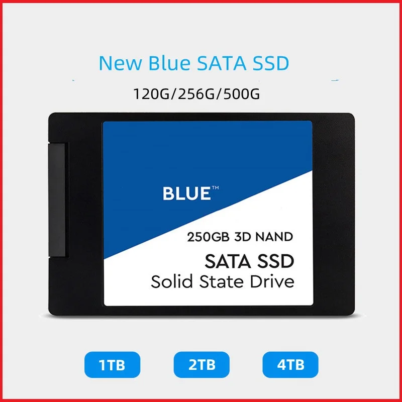 New Blue SSD 250GB Internal Solid State Disque 500GB 1TB 2TB 3D NAND SATA3 2.5" SSD For Laptop NoteBook PC
New Blue SSD 250GB Internal Solid State Disque 500GB 1TB 2TB 3D NAND SATA3 2.5" SSD For Laptop NoteBook PC