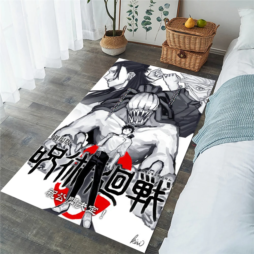 

CLOOCL Jujutsu Kaisen 0 Rugs Cartoon Anime Carpet 3D Graphic Flannel Area Rug Carpets for Living Room Home Deco Dropshipping