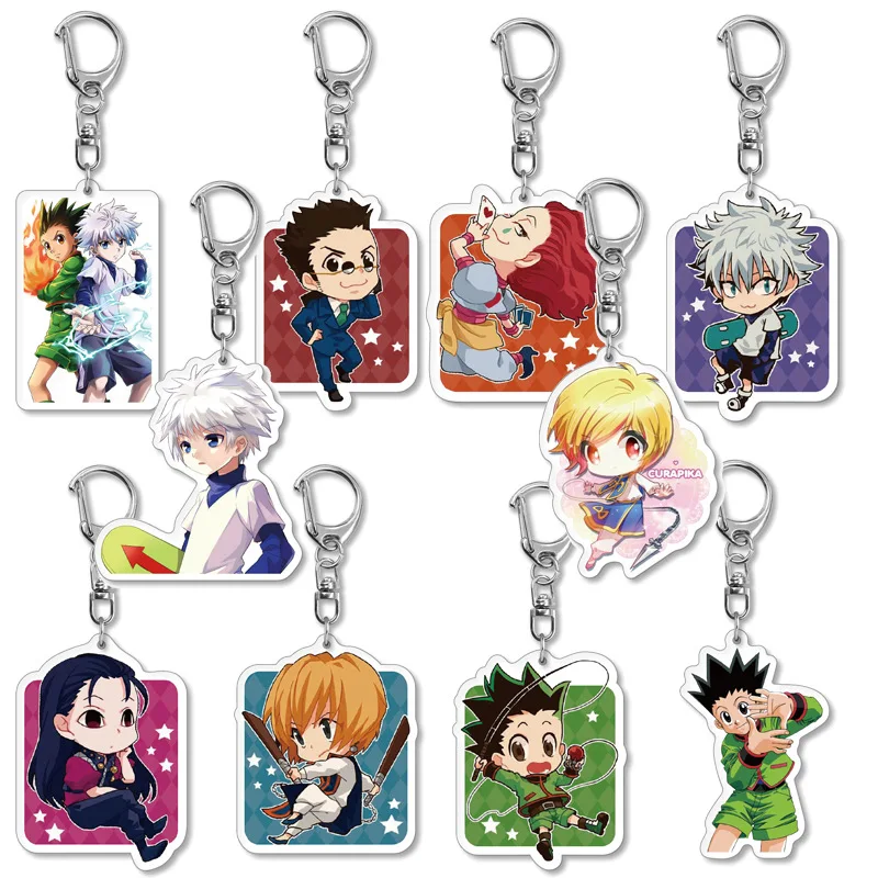Q Version Anime Hunter x Hunter Keychain Hisoka Kurapika Killua Zoldyck Cartoon Pendant Key Chain Jewelry Accessories Fans Gifts
Q Version Anime Hunter x Hunter Keychain Hisoka Kurapika Killua Zoldyck Cartoon Pendant Key Chain Jewelry Accessories Fans Gifts