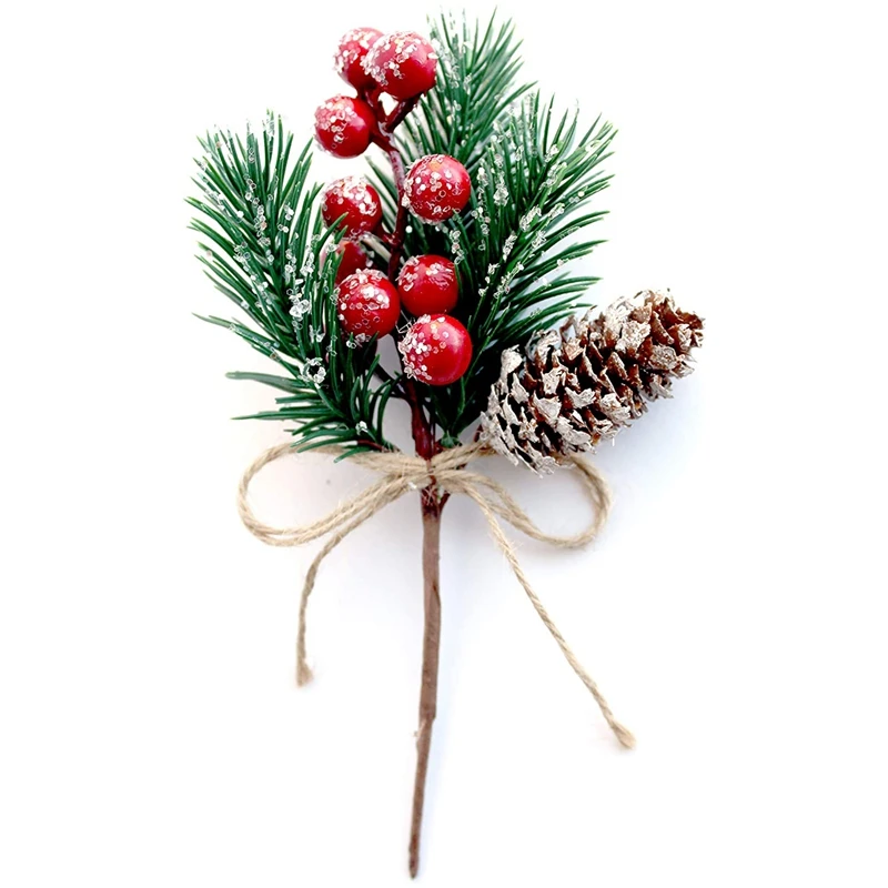 Red Berry Stems Pine Branches Evergreen Christmas Berries Decor 8 PCS Artificial Pine Cones Branch Craft Wreath Pick
Red Berry Stems Pine Branches Evergreen Christmas Berries Decor 8 PCS Artificial Pine Cones Branch Craft Wreath Pick