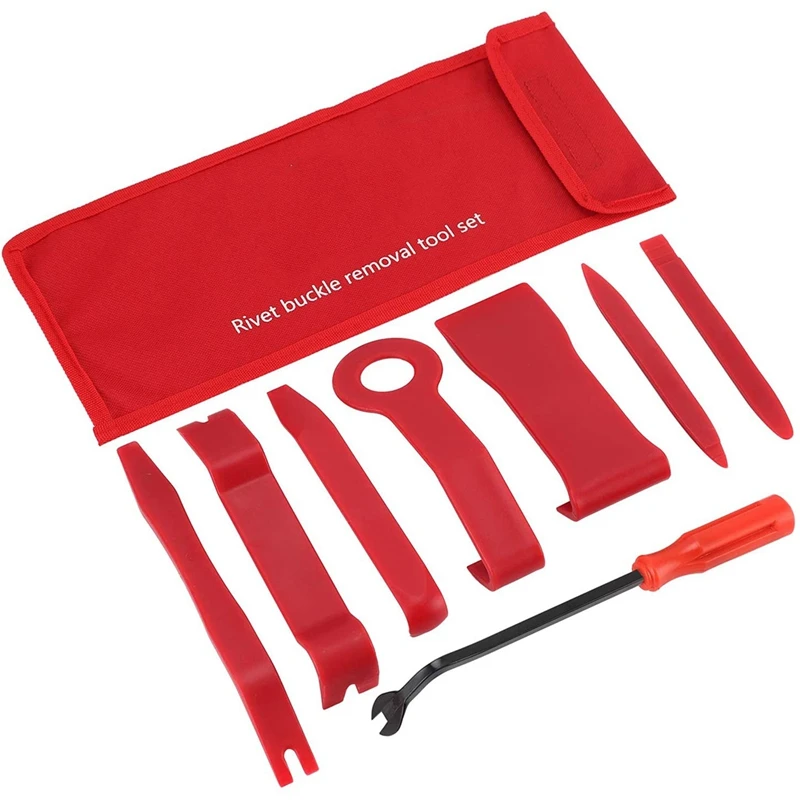 8Pack Auto Trim Removal Tool Set For Car Audio Dash Door Panel Window Molding Fastener Remover Tool Kit With Storage Bag
8Pack Auto Trim Removal Tool Set For Car Audio Dash Door Panel Window Molding Fastener Remover Tool Kit With Storage Bag