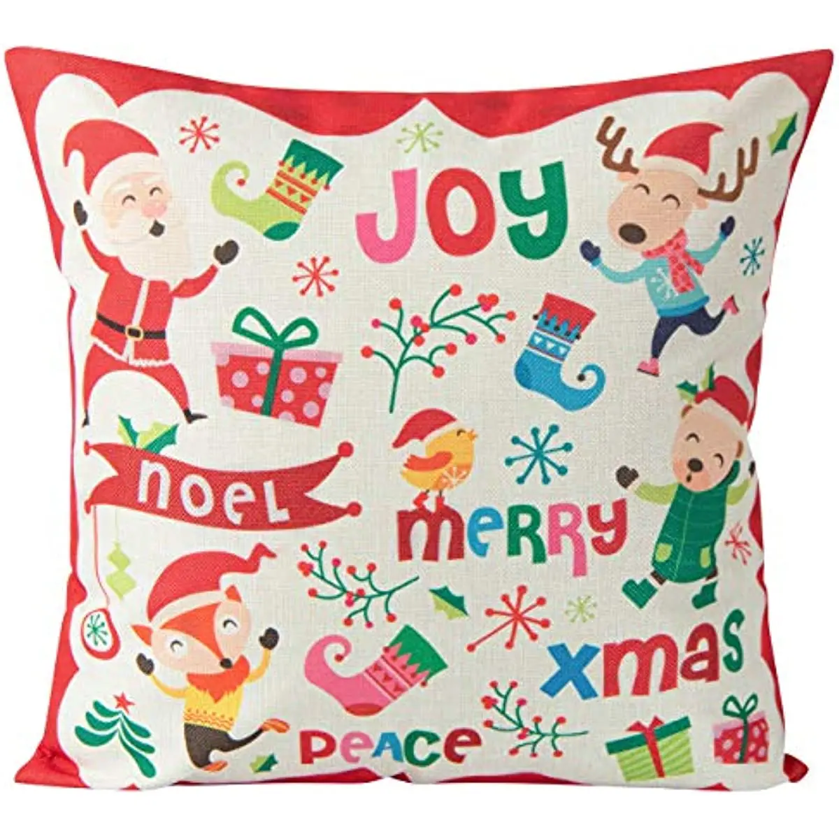 Celebration Pattern Cushion Cover, for Christmas Decor Sofa Couch Living Room Bedroom, 18x18 Inches 45x45 cm
Celebration Pattern Cushion Cover, for Christmas Decor Sofa Couch Living Room Bedroom, 18x18 Inches 45x45 cm