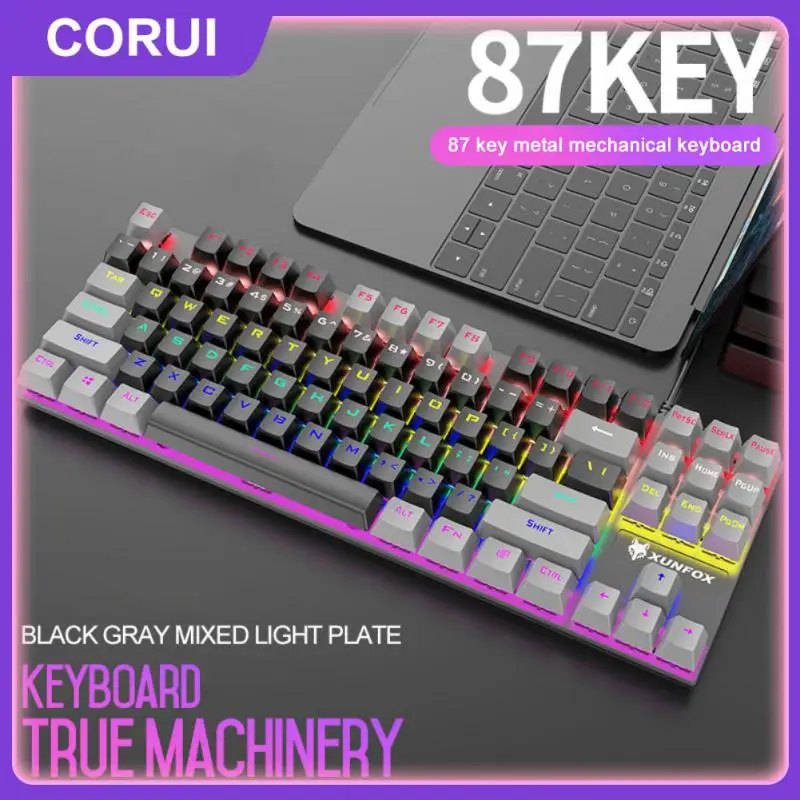 2023 Multi-color Keycap Usb Electronic Game Usb Wired Game Keyboard Rgb Usb Mini 87-key Computer Accessories Gaming Keyboard
2023 Multi-color Keycap Usb Electronic Game Usb Wired Game Keyboard Rgb Usb Mini 87-key Computer Accessories Gaming Keyboard