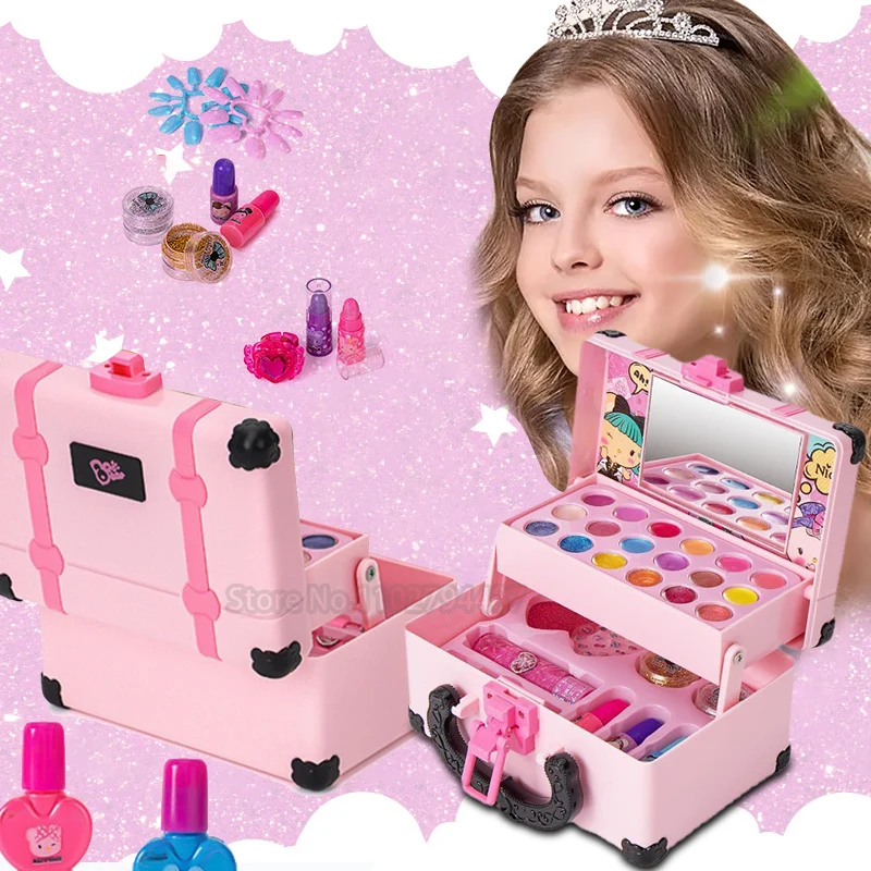 Pretend Makeup Toys for Girls Kids Washable Kids Makeups Box Toy Kit for Real Lipstick Eye Shadow Safe Non-toxic Christmas Gifts
Pretend Makeup Toys for Girls Kids Washable Kids Makeups Box Toy Kit for Real Lipstick Eye Shadow Safe Non-toxic Christmas Gifts