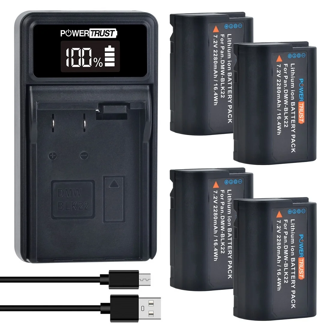DMW-BLK22 Replacement Battery / Fast Battery Charger for Panasonic Lumix DC-S5,GH5,GH6,G9,GH5 II,DC-S5KK,GH5S Digital Cameras
DMW-BLK22 Replacement Battery / Fast Battery Charger for Panasonic Lumix DC-S5,GH5,GH6,G9,GH5 II,DC-S5KK,GH5S Digital Cameras