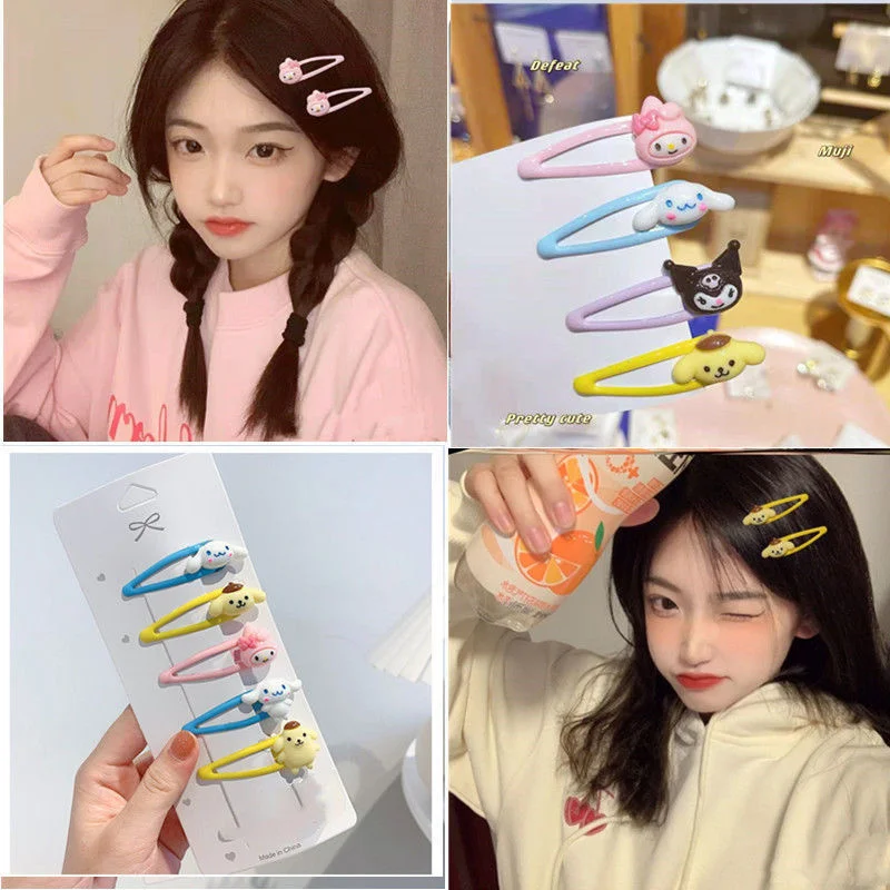 1pair Kuromi Melody Hair Accessories Hairpin Bb Clip Stitch Cartoon Color Side Hairpin Girl Child Clip Headdress Birthday Gifts
1pair Kuromi Melody Hair Accessories Hairpin Bb Clip Stitch Cartoon Color Side Hairpin Girl Child Clip Headdress Birthday Gifts