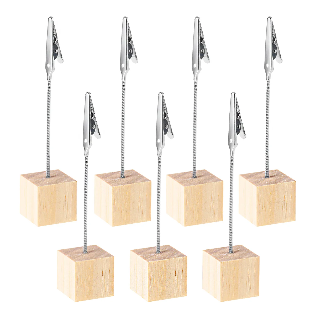 BESTOMZ 20pcs Tabletop Photo Holders with Alligator Clasp for Pictures Memos and Table Numbers Pine Wood Cube Base (Wood Color)
BESTOMZ 20pcs Tabletop Photo Holders with Alligator Clasp for Pictures Memos and Table Numbers Pine Wood Cube Base (Wood Color)