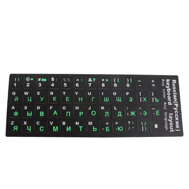 Russian Letters Keyboard Stickers Frosted PVC for Notebook Computer Desktop Keyboard Keypad Laptop
Russian Letters Keyboard Stickers Frosted PVC for Notebook Computer Desktop Keyboard Keypad Laptop