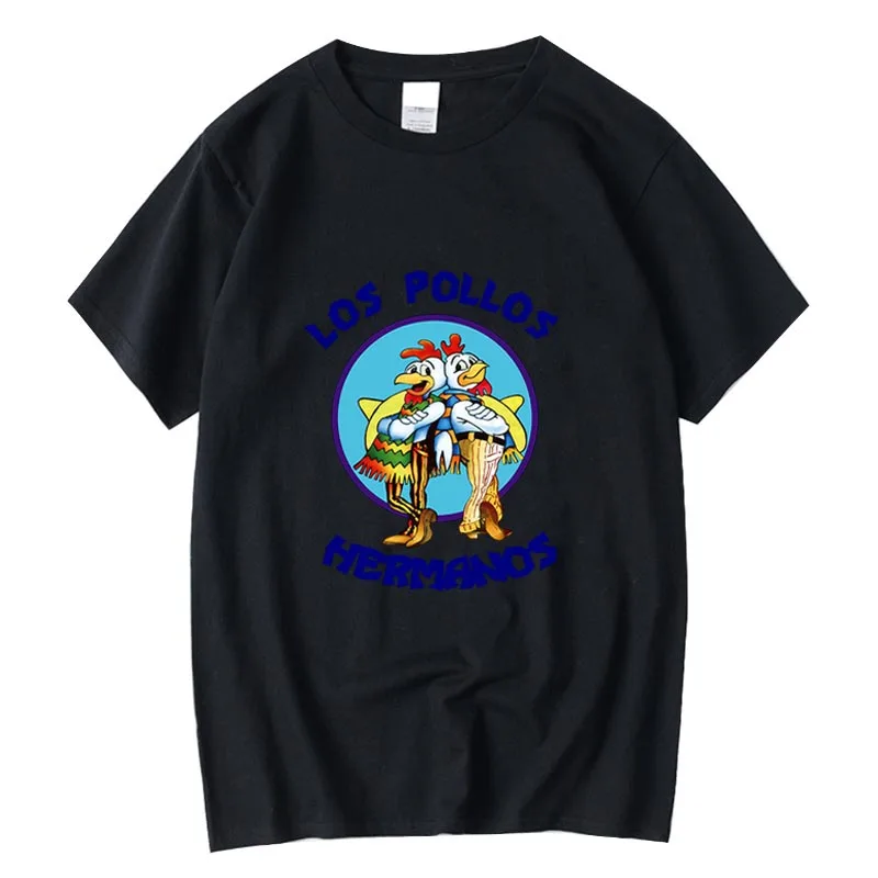 XIN YI Men's high quality t-shirt100%cotton Breaking Bad LOS POLLOS Chicken Brothers printed O-Neck funny male T-Shirt Tops Tees
XIN YI Men's high quality t-shirt100%cotton Breaking Bad LOS POLLOS Chicken Brothers printed O-Neck funny male T-Shirt Tops Tees