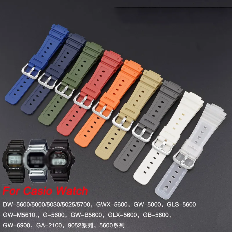 Resin Watch Straps For Casio G-shock DW-6900/GW-M5610/DW-5600E GLS-5600 GW-5000 Replace Band 16mm TPU Wristband Accessories
Resin Watch Straps For Casio G-shock DW-6900/GW-M5610/DW-5600E GLS-5600 GW-5000 Replace Band 16mm TPU Wristband Accessories