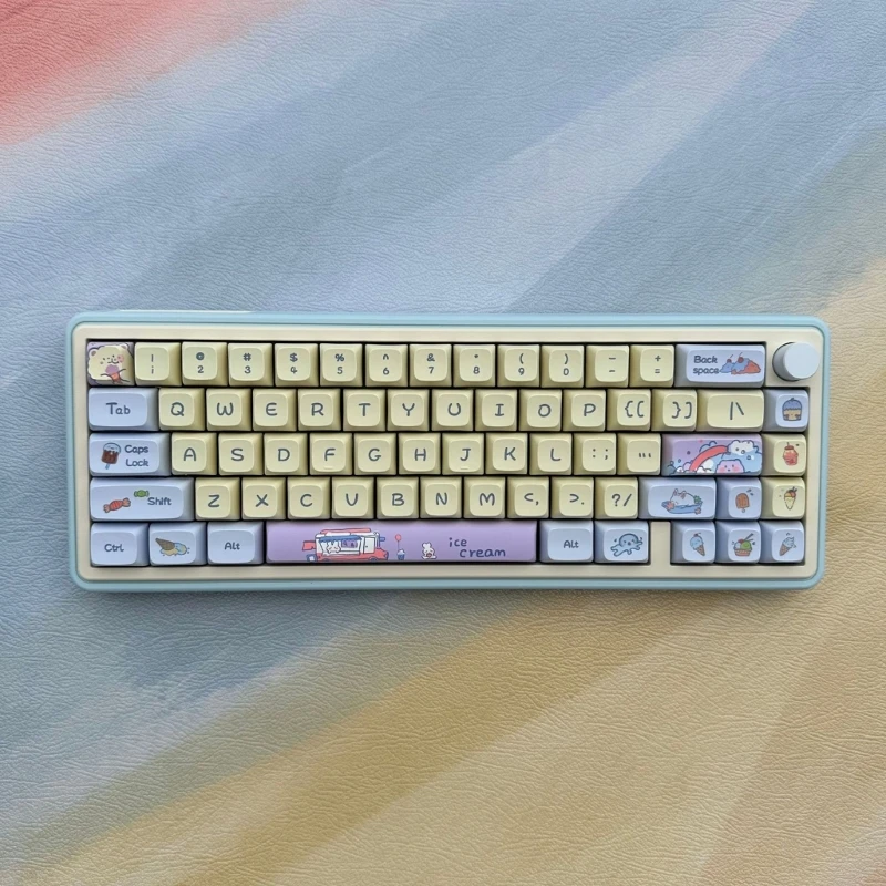 133Keys Ice Cream Keycaps XDA 9mm Thick PBT Keycap For 61/87/104/108 Layout Mechanical Keyboard Keycaps
133Keys Ice Cream Keycaps XDA 9mm Thick PBT Keycap For 61/87/104/108 Layout Mechanical Keyboard Keycaps