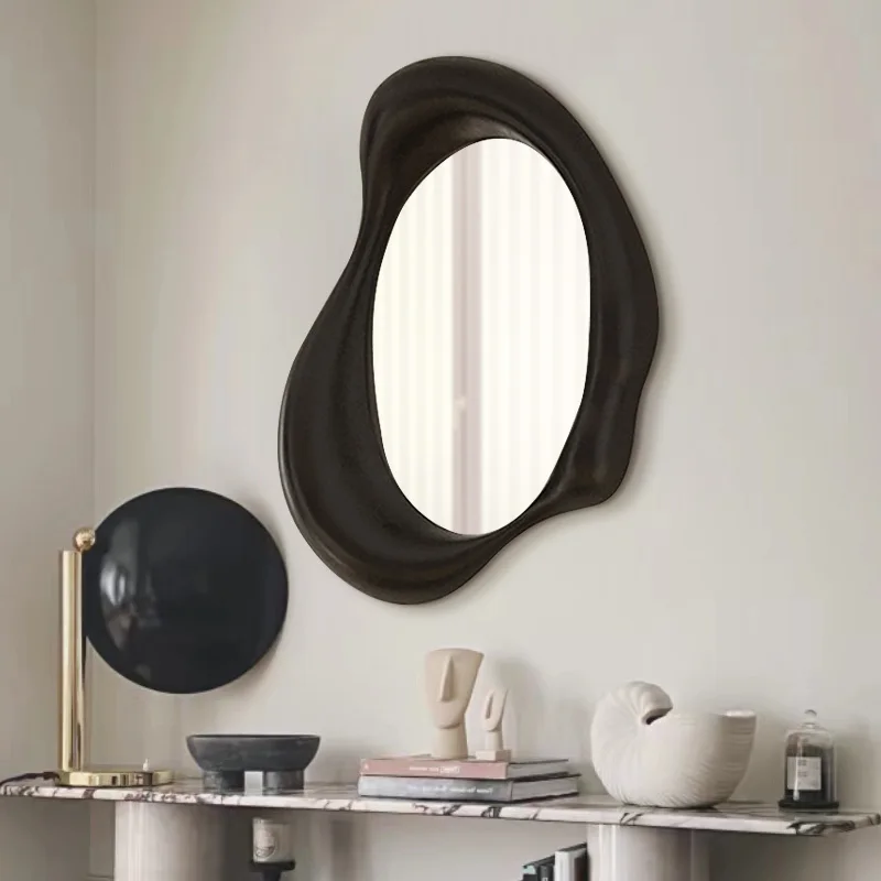 

Modern Minimalism Decorative Mirrors Art Irregular Bedroom Nordic Decorative Mirrors Led Dressing Wandspiegel Home Decor WZ50DM