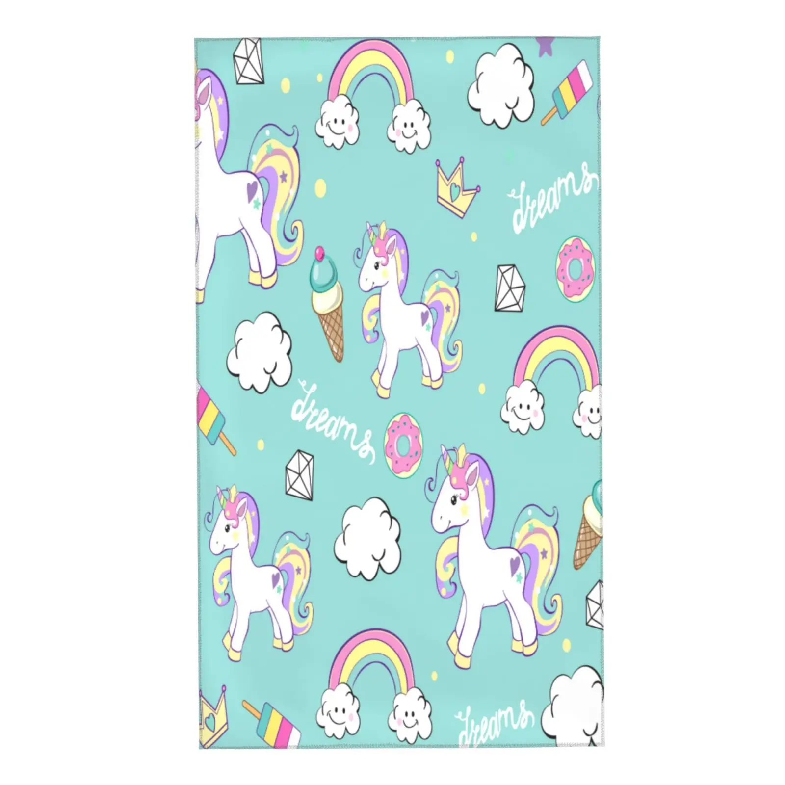 Face Towel Beautiful unicorn diamond rainbow cloud on blue Soft Bath Hotel Spa Gym Sport Hand Towelsполотенца махро
Face Towel Beautiful unicorn diamond rainbow cloud on blue Soft Bath Hotel Spa Gym Sport Hand Towelsполотенца махро