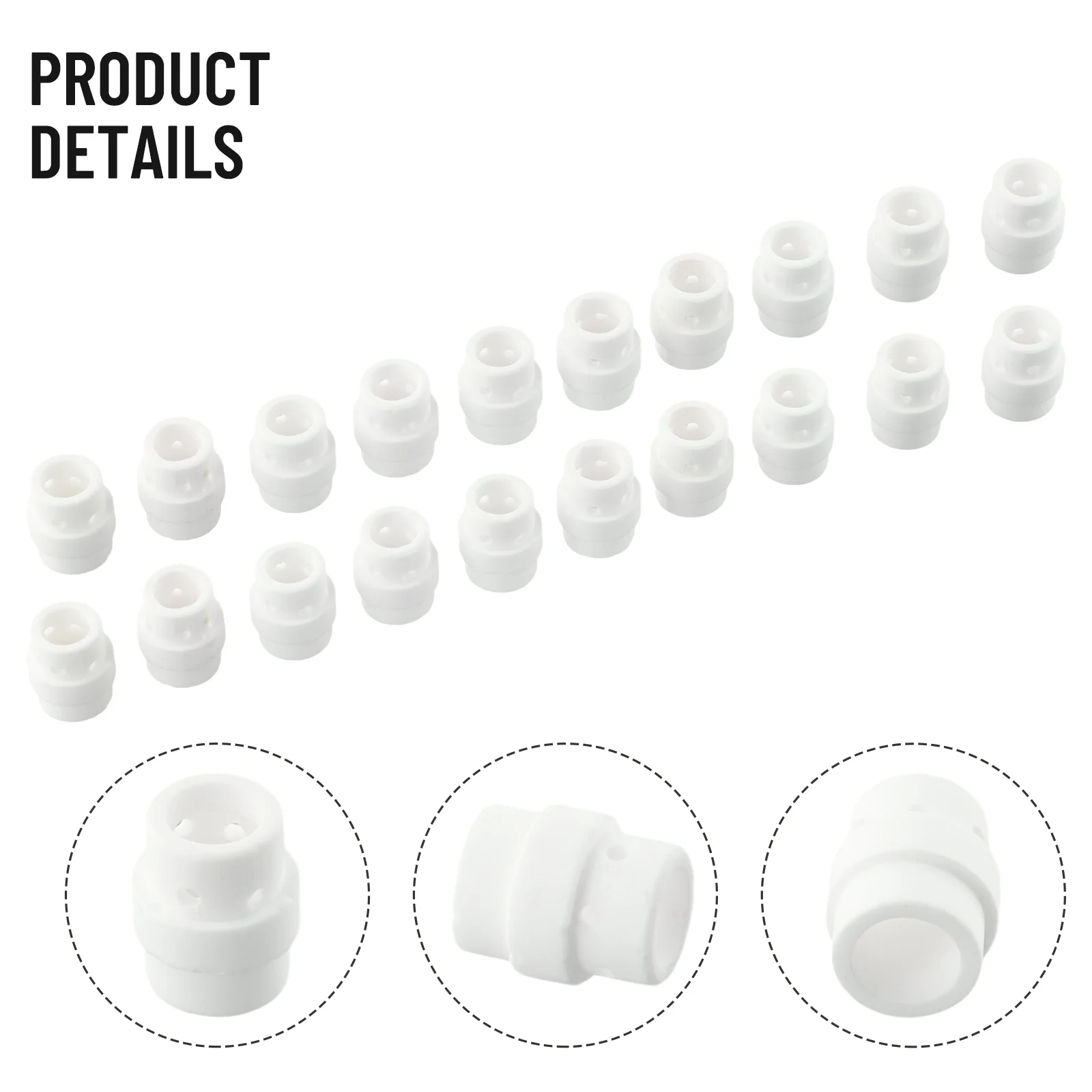 20pcs Gas Diffuser Accessories Ceramic Consumables Diffuser For Binzel Gas Head Kit MAG MIG Parts Swir Particular
20pcs Gas Diffuser Accessories Ceramic Consumables Diffuser For Binzel Gas Head Kit MAG MIG Parts Swir Particular
