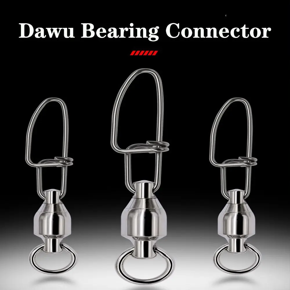 Fishing Tackle Solid Ring Stainless Steel Rolling Swivel Heavy Duty Ball Bearing Barrel Fishing Snap Connector With Pin
Fishing Tackle Solid Ring Stainless Steel Rolling Swivel Heavy Duty Ball Bearing Barrel Fishing Snap Connector With Pin