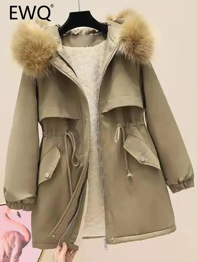 EWQ M-4XL Multi Size Sweet Style Chic Women's Cotton Coat Bandage Patchwork Hooded Burr Female Coats Autumn Winter 2023 New 3810
EWQ M-4XL Multi Size Sweet Style Chic Women's Cotton Coat Bandage Patchwork Hooded Burr Female Coats Autumn Winter 2023 New 3810