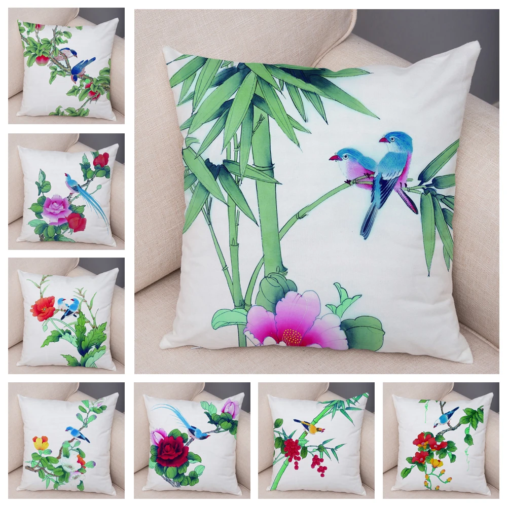 Floral Watercolor Bird Cushion Cover Decorative Cartoon Floral Animal Pillowcase Sofa Home
Floral Watercolor Bird Cushion Cover Decorative Cartoon Floral Animal Pillowcase Sofa Home