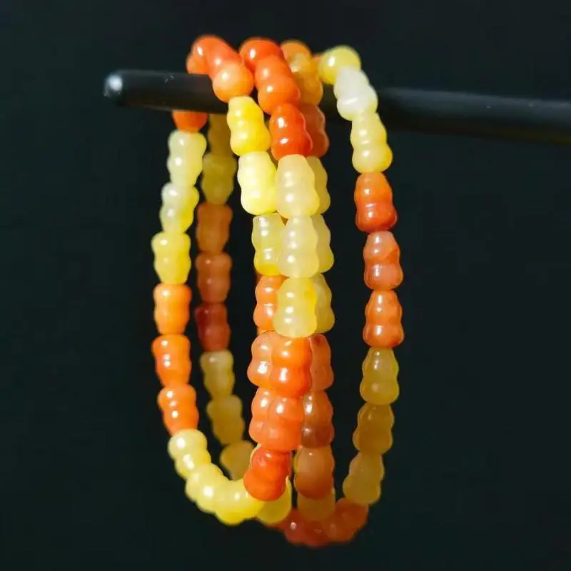 Natural Colorful Jade 108 Bead Mala Bracelet Men Women Healing Bangle Hand Carved Gourd Beads Elastic Beaded Amulet Bracelets
Natural Colorful Jade 108 Bead Mala Bracelet Men Women Healing Bangle Hand Carved Gourd Beads Elastic Beaded Amulet Bracelets