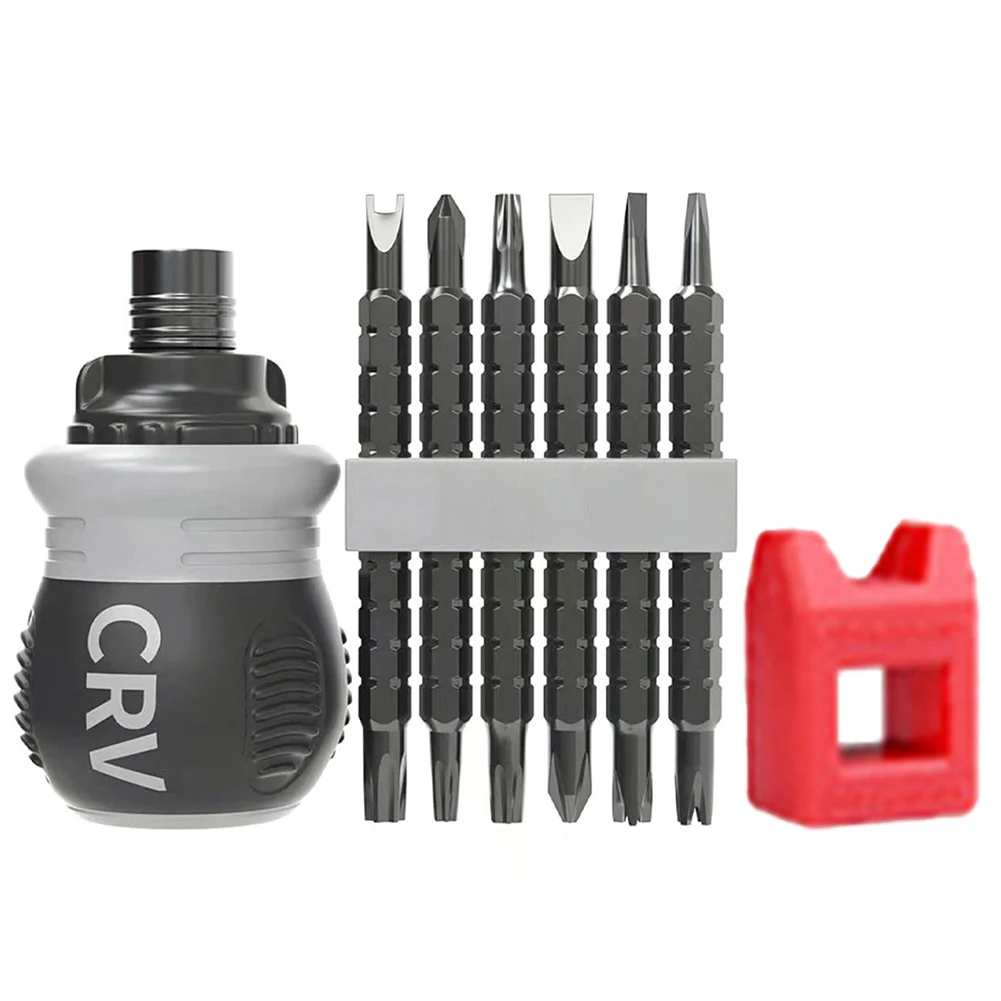 Ratchet Screwdriver Bits Handle Magnetizer Kit Dual-purpose Batch Head Telescopic Labor-Saving Tool Repairing Hand Tools
Ratchet Screwdriver Bits Handle Magnetizer Kit Dual-purpose Batch Head Telescopic Labor-Saving Tool Repairing Hand Tools