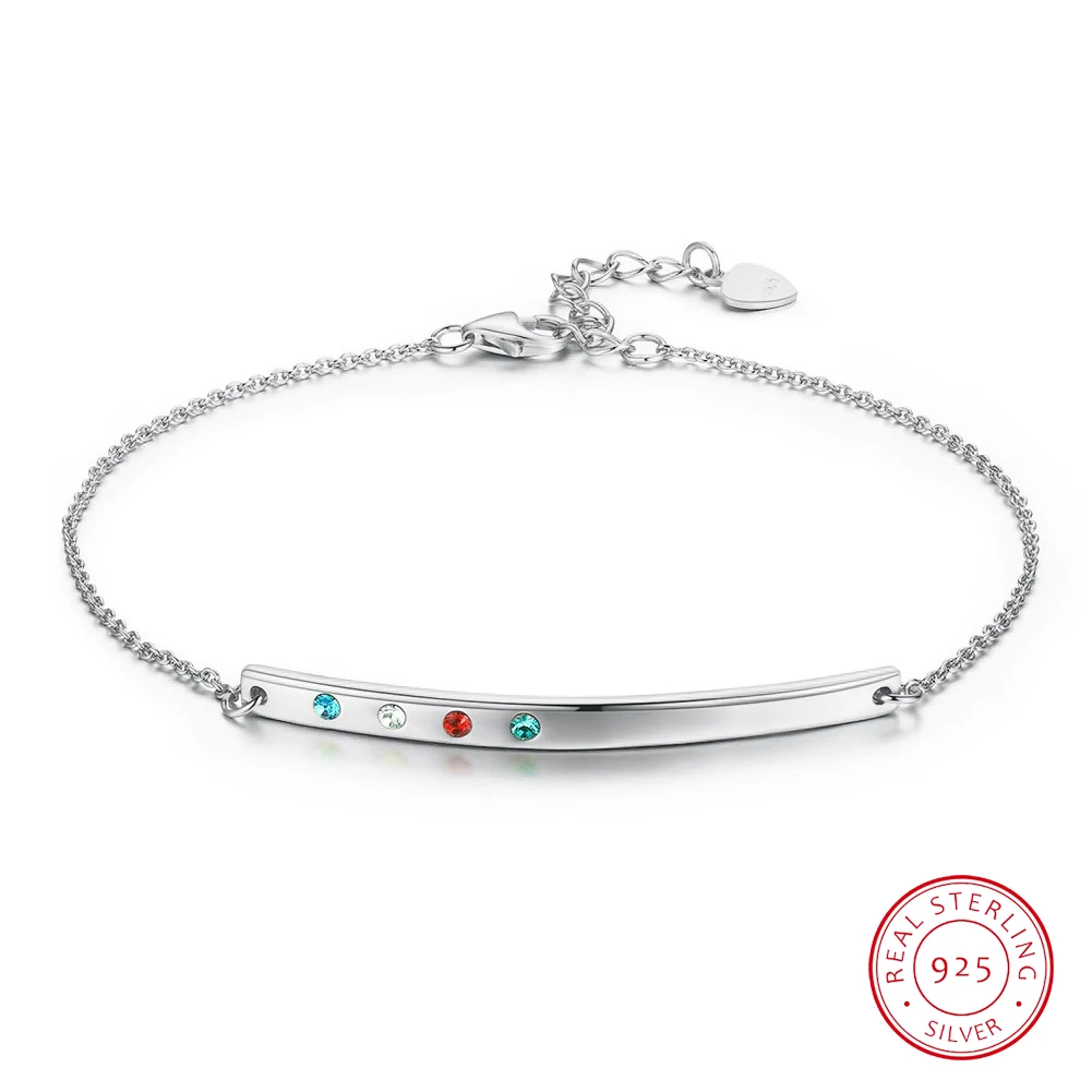 Sterling Silver Strip Multi-color Light Luxury Trendy Bracelet for Women Birthday Valentine's Day Anniversary Fine Gift Jewelry
Sterling Silver Strip Multi-color Light Luxury Trendy Bracelet for Women Birthday Valentine's Day Anniversary Fine Gift Jewelry