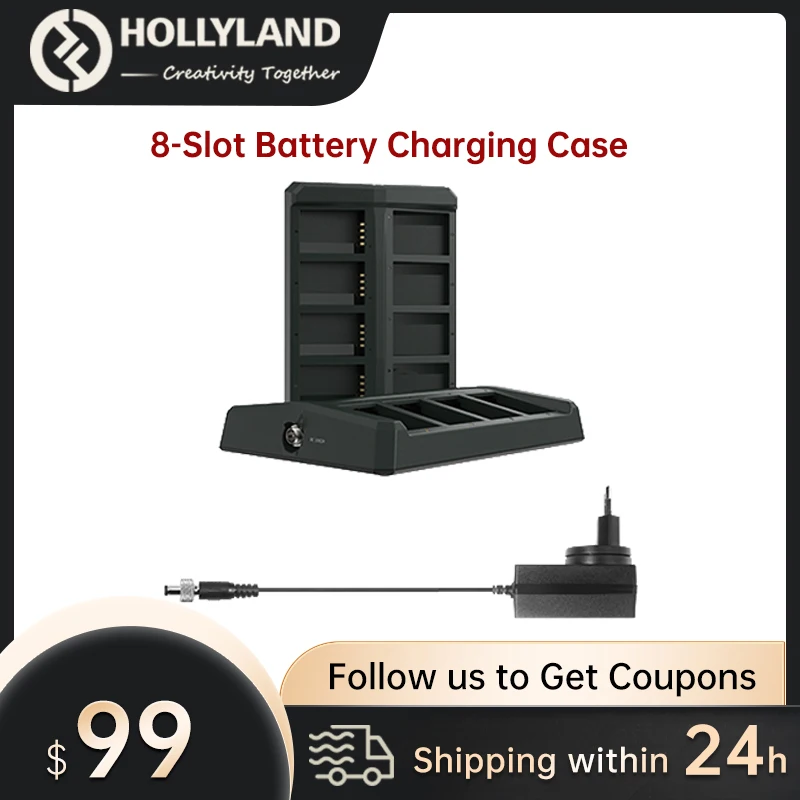 

Hollyland Solidcom C1 8-slot Battery Charging Case EU AU UK US JP Standard