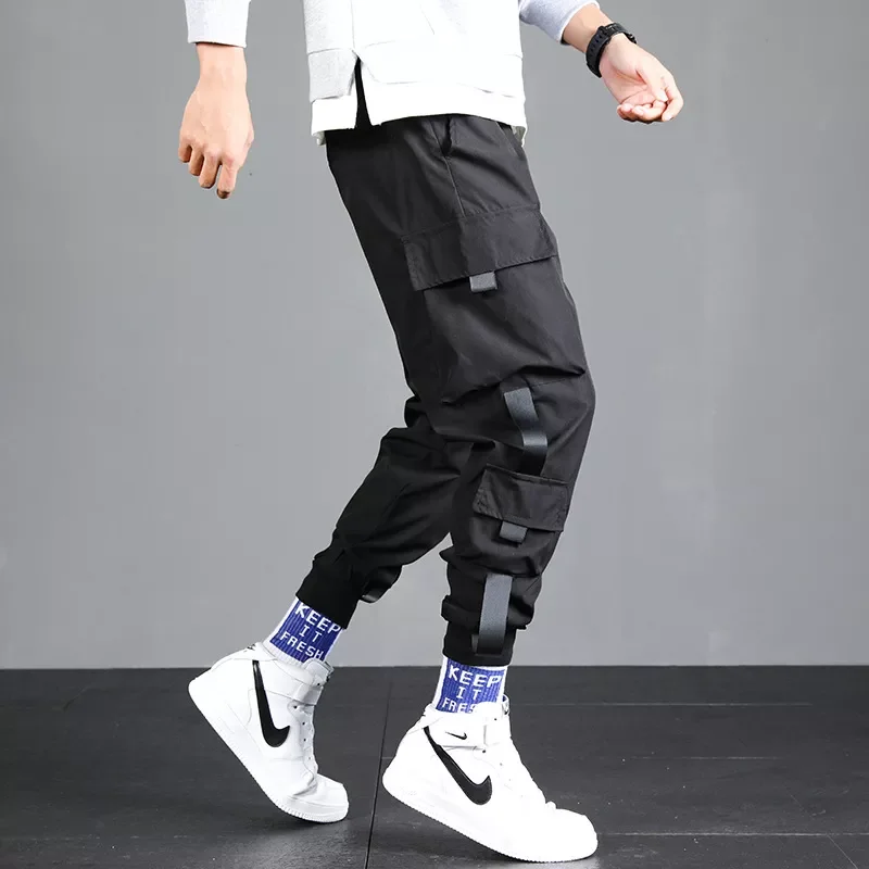 Cargo Pants Fashion Drawstring Trousers Streetwear Hip Hop Casual Pockets Track Pants Harajuku Ribbons Harem Joggers Men
Cargo Pants Fashion Drawstring Trousers Streetwear Hip Hop Casual Pockets Track Pants Harajuku Ribbons Harem Joggers Men