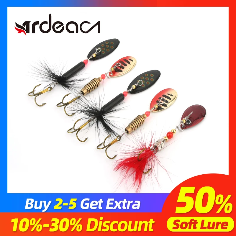 Ardea Spinner lure fishing tackle metal bait Arttificial Spoon Wobbler feather Buzzbait Hook Beard Pike Sequin Crap Bass chatte
Ardea Spinner lure fishing tackle metal bait Arttificial Spoon Wobbler feather Buzzbait Hook Beard Pike Sequin Crap Bass chatte