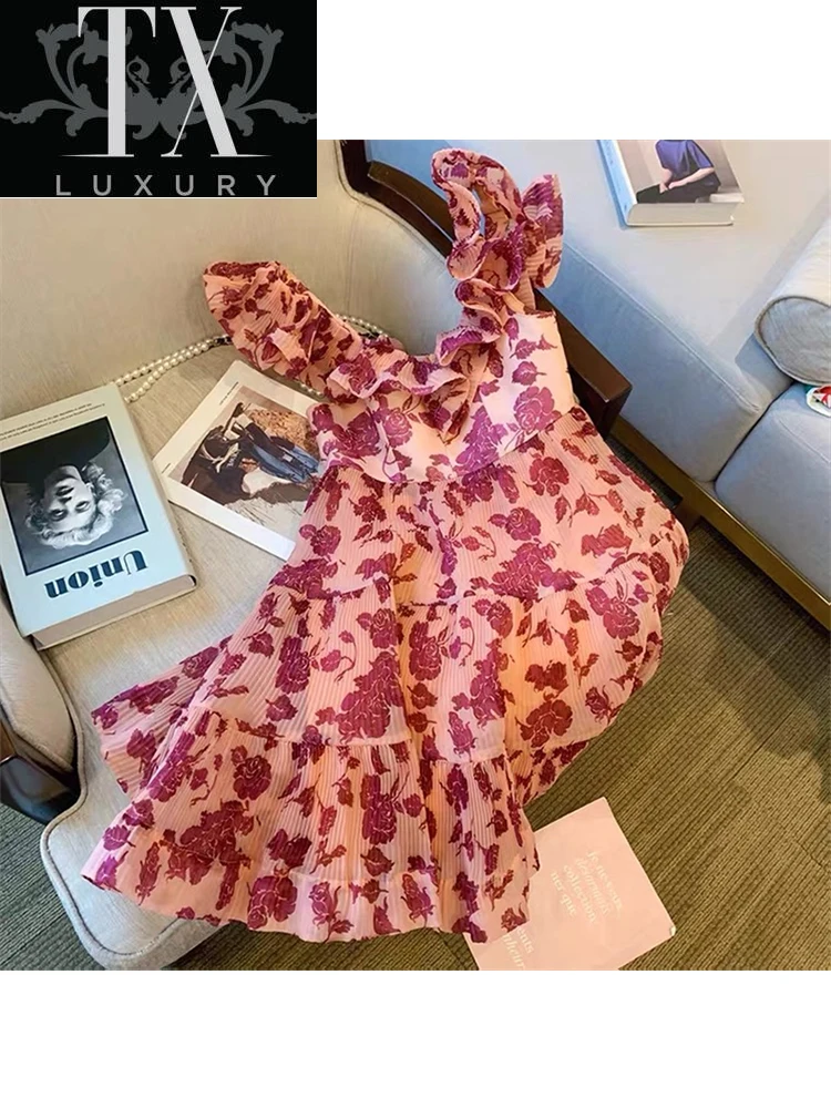 Summer Women Chic Sleeveless Backless Mini Dress Vintage Floral Print Sundress Elegant Sexy Bodycon Party Beach Ladies Vestidos
Summer Women Chic Sleeveless Backless Mini Dress Vintage Floral Print Sundress Elegant Sexy Bodycon Party Beach Ladies Vestidos