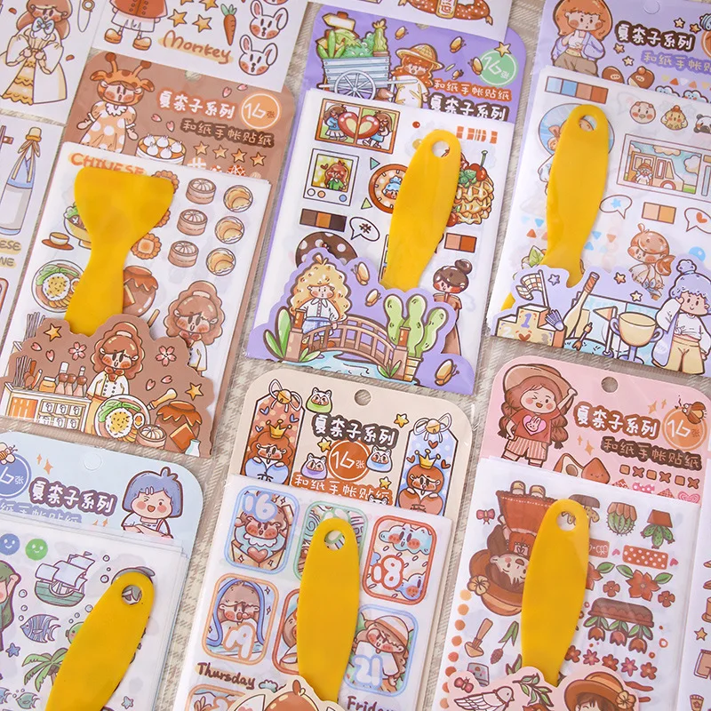 16pcs Kawaii girls daily life series Decorative Stickers Material Sticker Scrapbooking Label Diary Art Journal Planner
16pcs Kawaii girls daily life series Decorative Stickers Material Sticker Scrapbooking Label Diary Art Journal Planner
