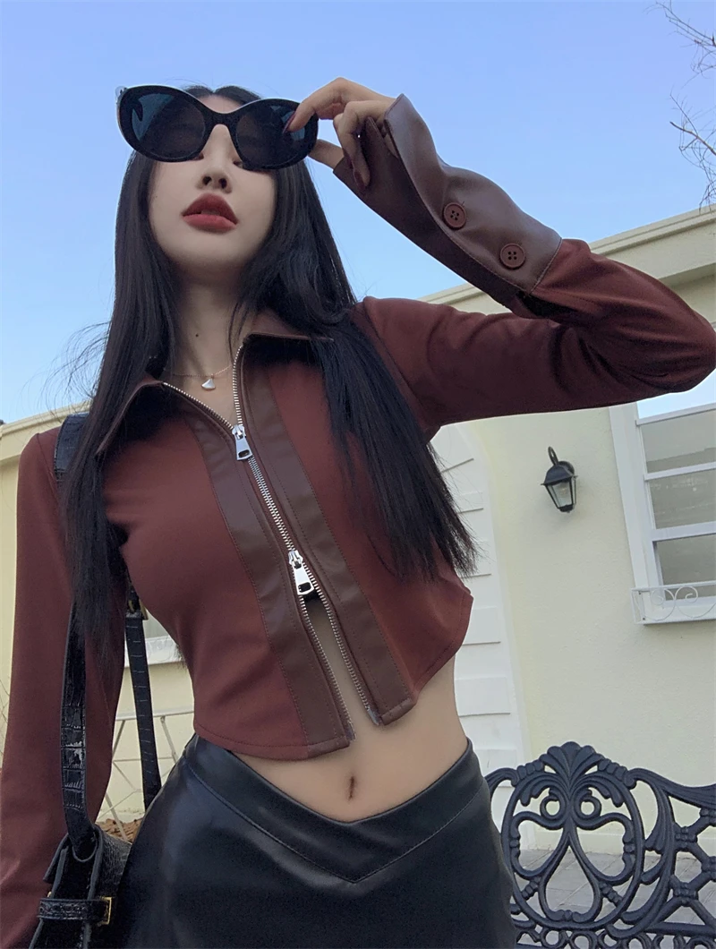 Y2k Top Women Clothing Fashion Tshirts Turndown Collar Zipper Long Sleeve Tunic Tees Casual Fashion Crop T Shirt 2023 Ropa Mujer
Y2k Top Women Clothing Fashion Tshirts Turndown Collar Zipper Long Sleeve Tunic Tees Casual Fashion Crop T Shirt 2023 Ropa Mujer