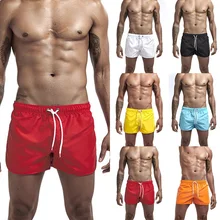 Mens Stretch Swim Trunks Quick Dry Beach Shorts With Zipper Pockets And Mesh Lining Male Swimwear Bathing Suit Sports Clothes