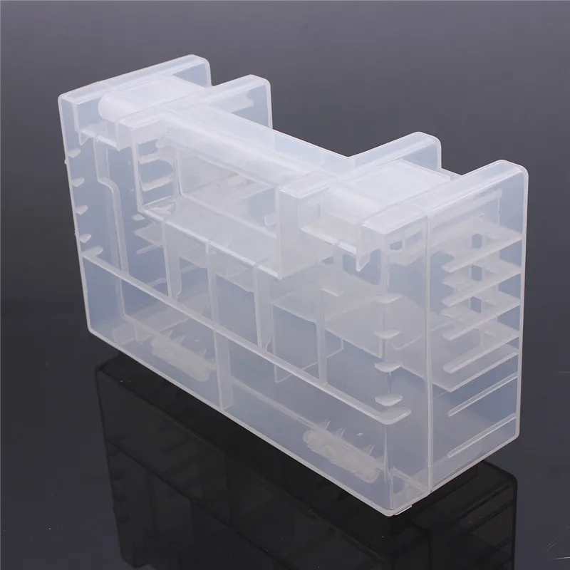 Semi-translucent Hard Plastic Case Cover Holder Battery Organizer Storage Box For AA /AAA C Battery Storage Box Container Tool
Semi-translucent Hard Plastic Case Cover Holder Battery Organizer Storage Box For AA /AAA C Battery Storage Box Container Tool