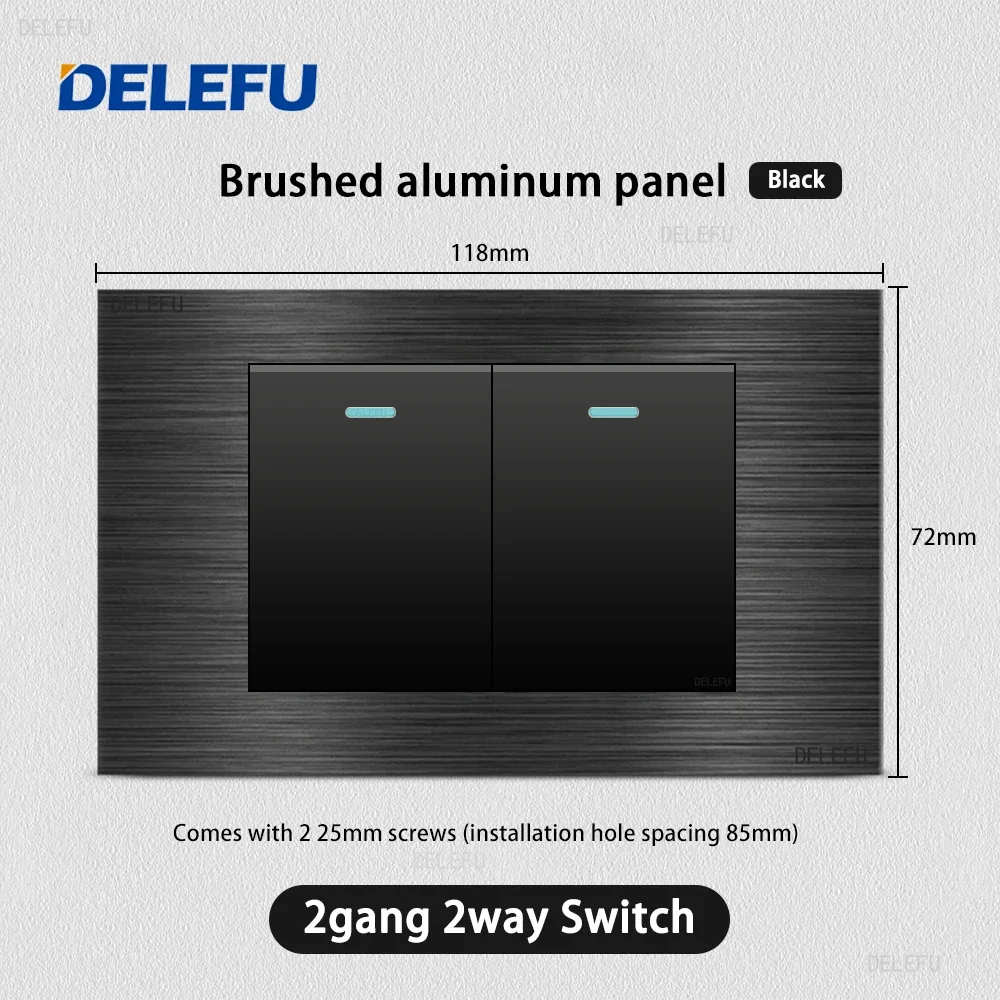 DELEFU Черный алюминиевый провод Италия USB TypeC Настенная розетка для быстрой зарядки Schuko Tuya Wi-Fi Smart Switch Sat TV Tel Дверной звонок Занавеска
DELEFU Черный алюминиевый провод Италия USB TypeC Настенная розетка для быстрой зарядки Schuko Tuya Wi-Fi Smart Switch Sat TV Tel Дверной звонок Занавеска