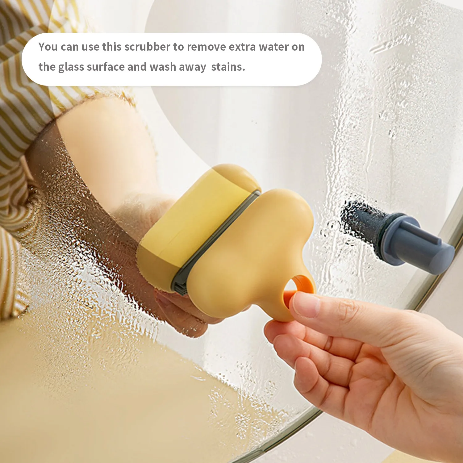 Скребок для мытья окон и стекла в ванной комнате
Скребок для мытья окон и стекла в ванной комнате
