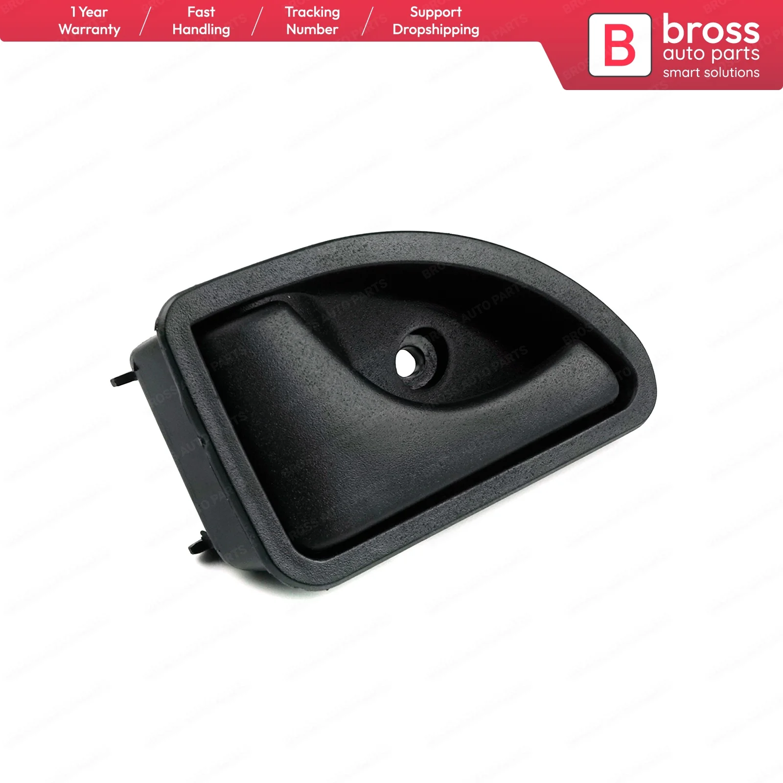 

Bross BDP90 Interior Door Handle Black Front or Rear Left Doors:7700309313 For Renault Kangoo 1997-2007, Twingo 1993-2007