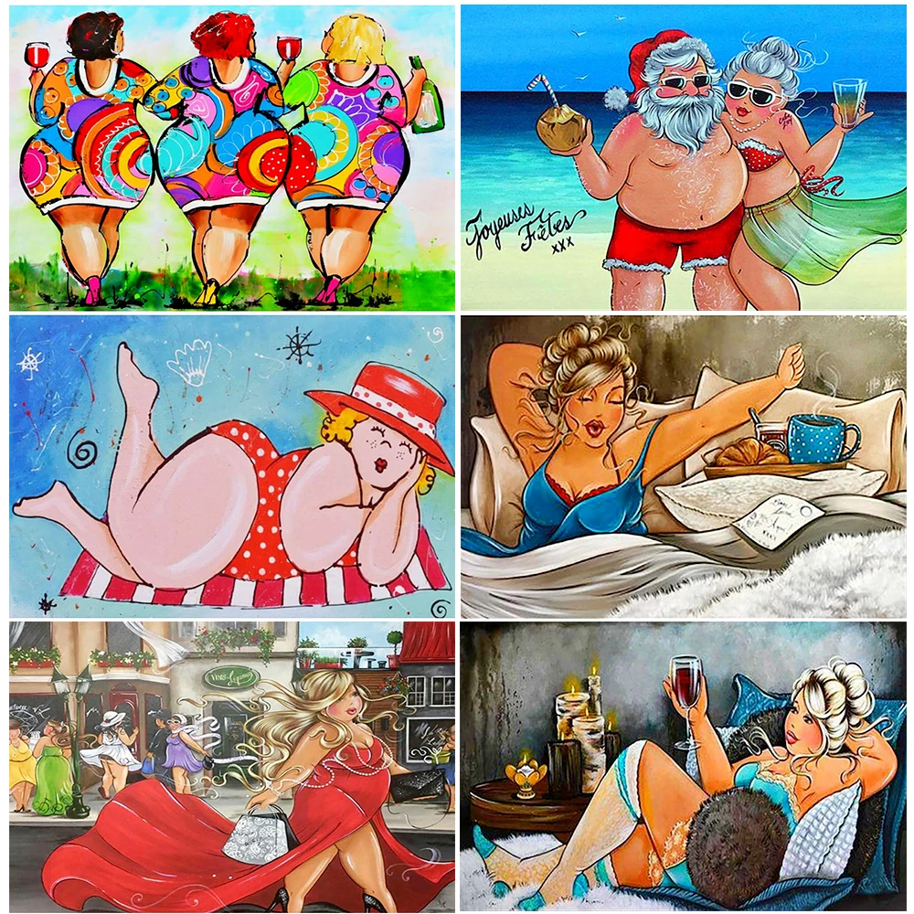 5D Square Round Diamond Painting Sexy Fat Lady Art Painted Rhinestone Embroidery Hobby DIY Cross Stitch Mosaic Kit Home Decor
5D Square Round Diamond Painting Sexy Fat Lady Art Painted Rhinestone Embroidery Hobby DIY Cross Stitch Mosaic Kit Home Decor