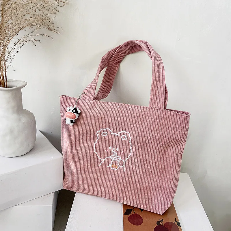 New Winter Corduroy High Capacity Handbag for Girls Fashion Printing Portable College Class Women's Casual Handbag Top Handbag
New Winter Corduroy High Capacity Handbag for Girls Fashion Printing Portable College Class Women's Casual Handbag Top Handbag