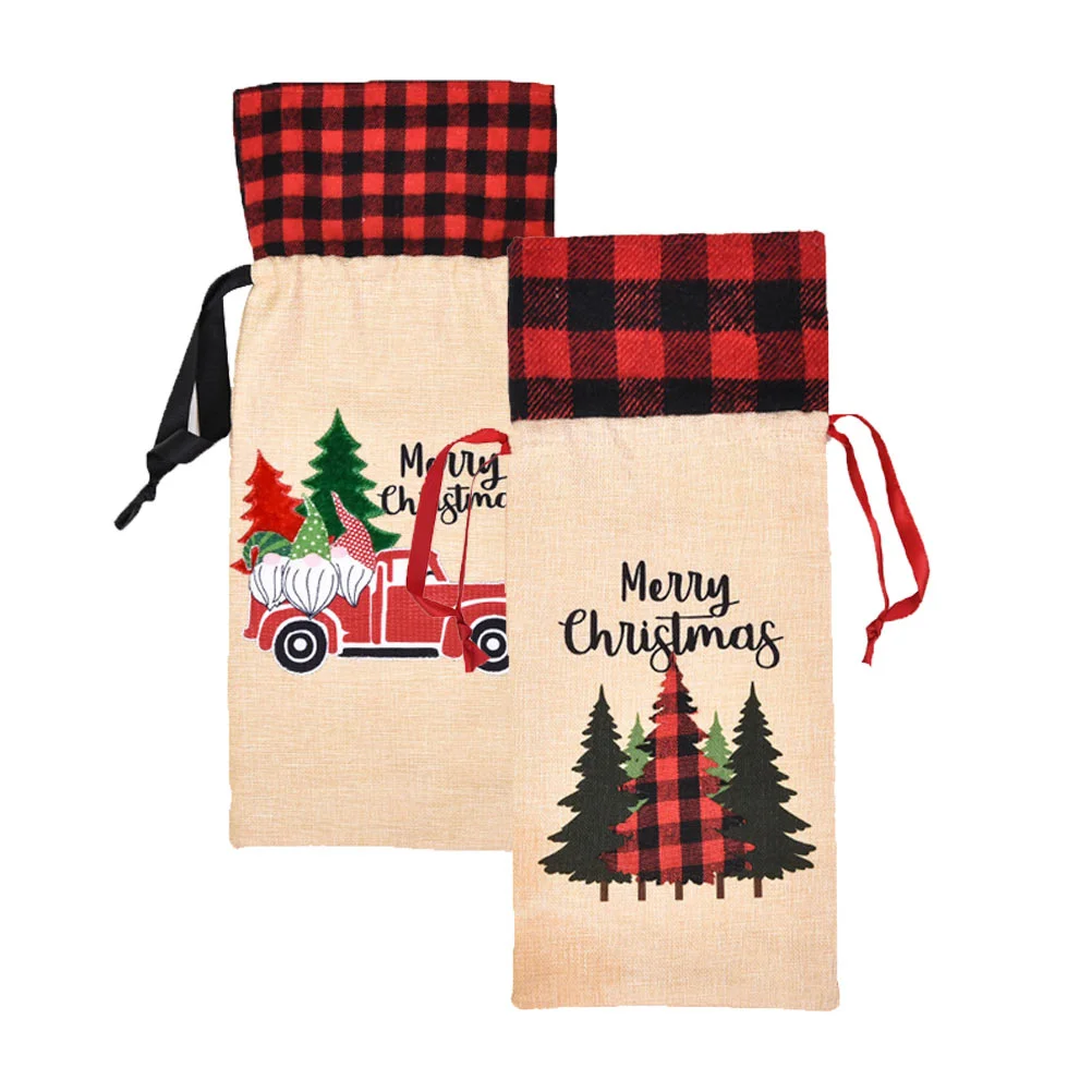 Bottle Bagchristmas Cover Holiday Gift Linen Burlap Covers Jute Sleeve Drawstring Santaxmas Champagne Decor Reusable Red Dinner
Bottle Bagchristmas Cover Holiday Gift Linen Burlap Covers Jute Sleeve Drawstring Santaxmas Champagne Decor Reusable Red Dinner