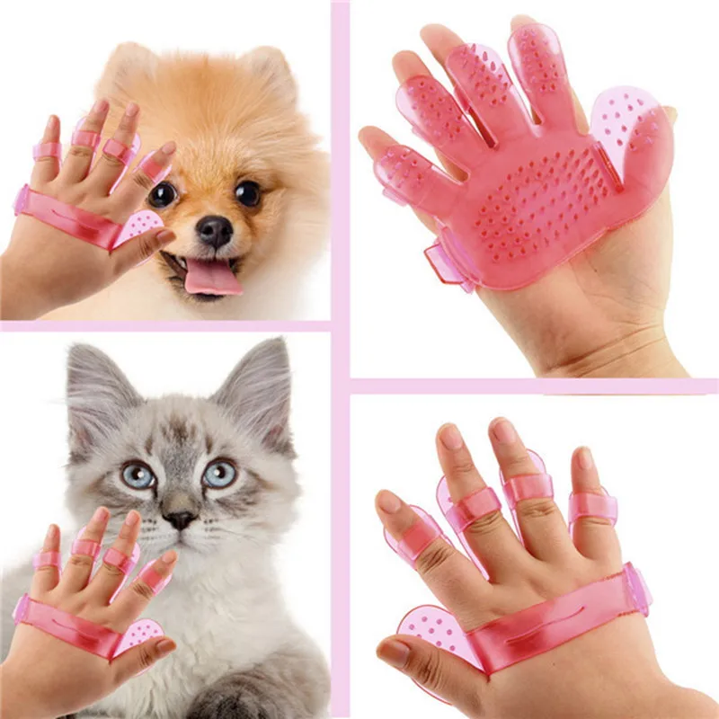 Массажная перчатка для ванны домашних животных кошка щенка красная синяя щетка