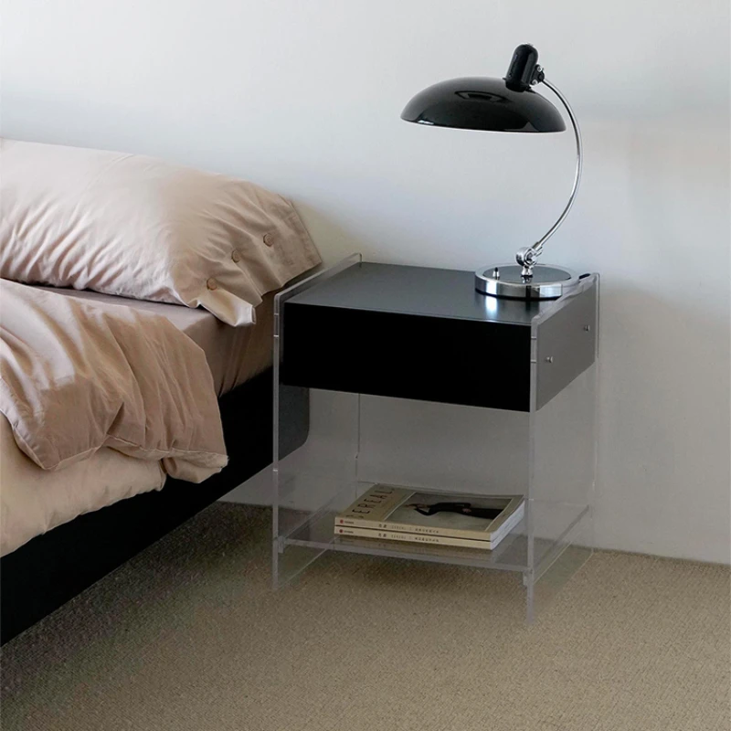 

Современная тумбочка INS среднего века для спальни, прикроватный столик в скандинавском стиле, винтажный акриловый шкаф для хранения, ночник, домашняя мебель, WKNS