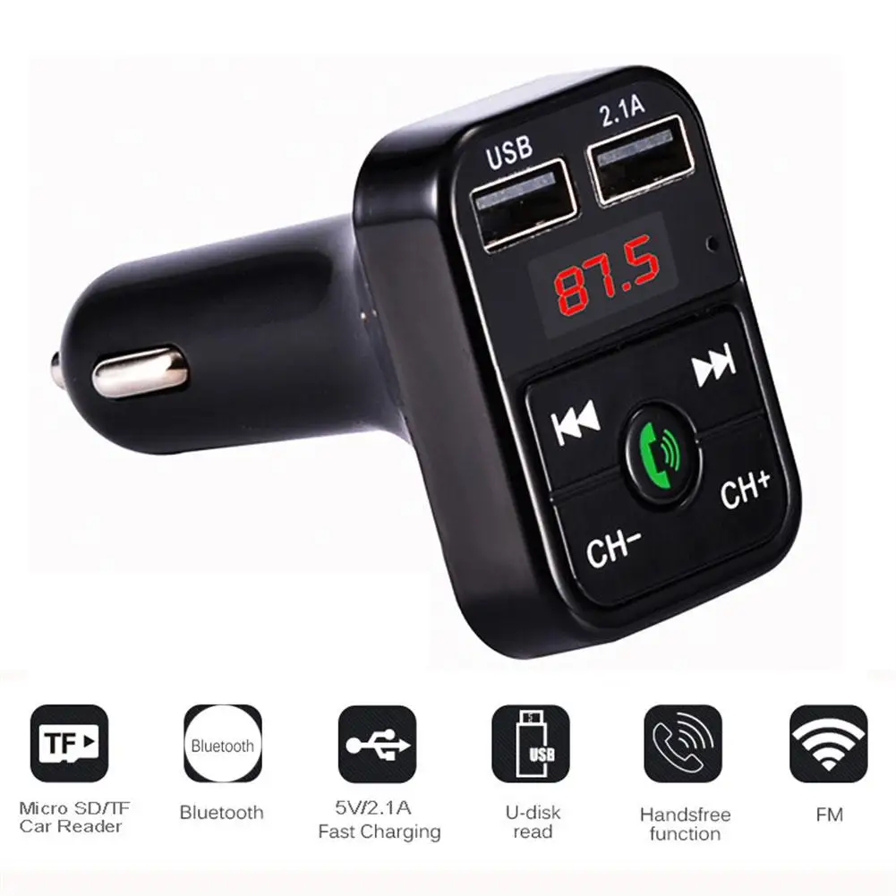 Автомобильный FM-передатчик Bluetooth-совместимый 5 0 беспроводной аудиоприемник