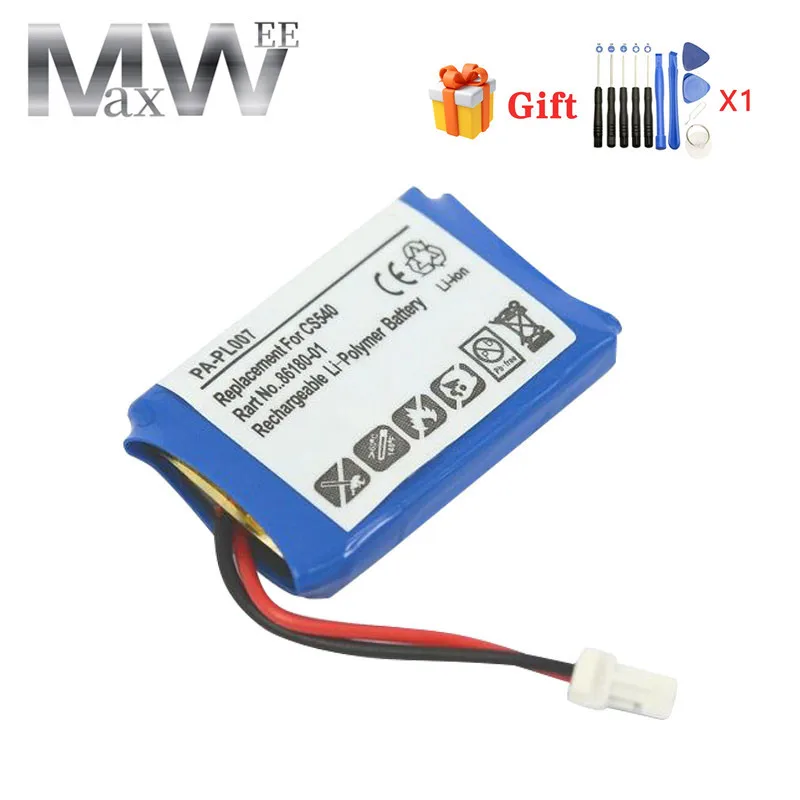 CS540 C054 3.7V 160mAh Replacement Battery 84479-01 86180-01 Battery for Plantronics Savi CS540 CS540A C054 Wireless Headsets
CS540 C054 3.7V 160mAh Replacement Battery 84479-01 86180-01 Battery for Plantronics Savi CS540 CS540A C054 Wireless Headsets