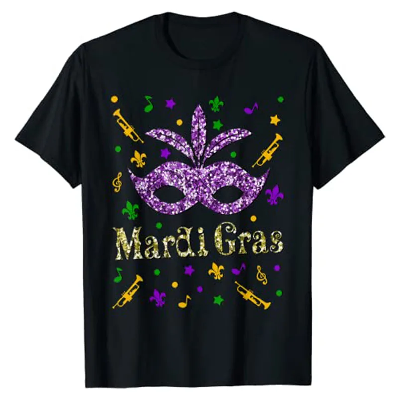 Mardi Gras 2022 - Womens Girls Mask Beads New Orleans Party T-Shirt Graphic Tee Clothing Woman Funny Gift Idea for Ladies Tops
Mardi Gras 2022 - Womens Girls Mask Beads New Orleans Party T-Shirt Graphic Tee Clothing Woman Funny Gift Idea for Ladies Tops