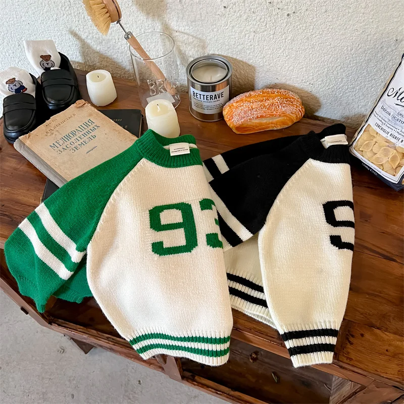 Simplicity Neck 2022 Sweater Pullover Crew Color-block Sweater Winter Autumn Letter Fashion Kids' Baby New Chen And Ma
Simplicity Neck 2022 Sweater Pullover Crew Color-block Sweater Winter Autumn Letter Fashion Kids' Baby New Chen And Ma