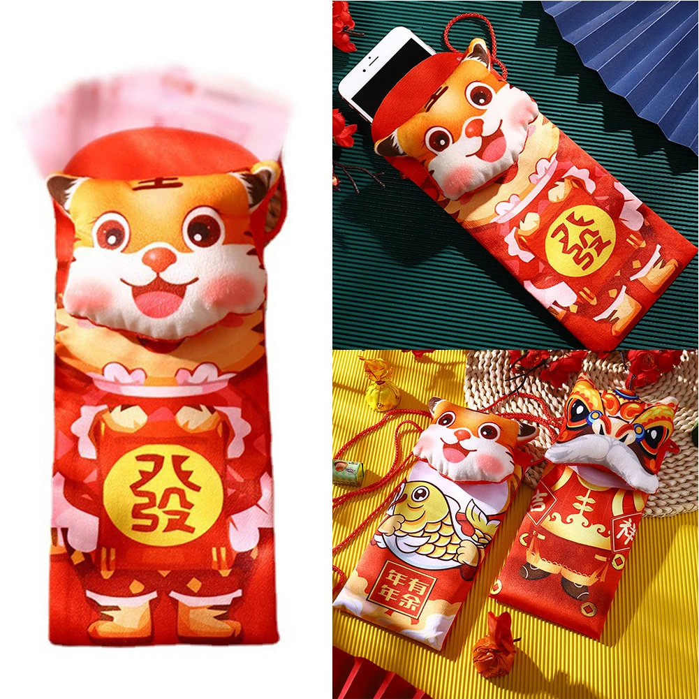 2022 Chinese New Year Red Envelope with Shoulder Straps Lucky Money Bag Soft Red Packet for Money Candy Cellphone Orgnizer
2022 Chinese New Year Red Envelope with Shoulder Straps Lucky Money Bag Soft Red Packet for Money Candy Cellphone Orgnizer